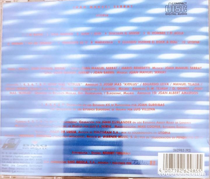 CDs de m&uacute;sica: SERRAT - UTOPIA (1992) - Foto 2