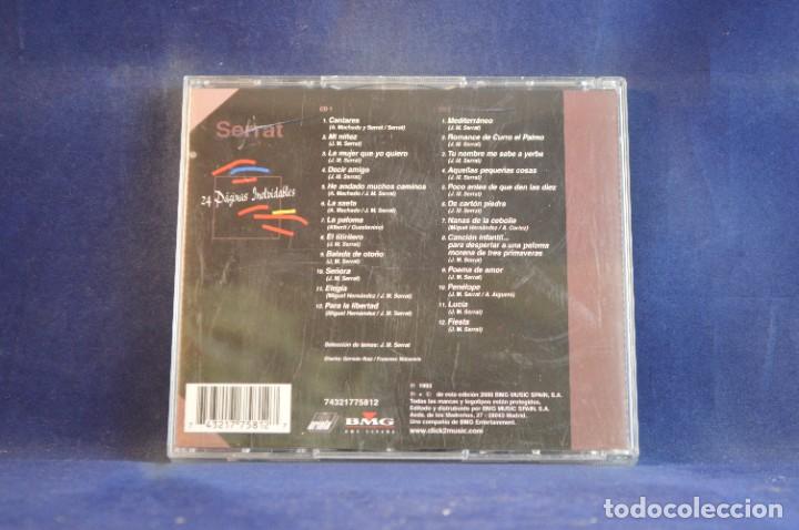 CDs de m&uacute;sica: SERRAT - 24 P&Aacute;GINAS INOLVIDABLES - 2 CD - Foto 2