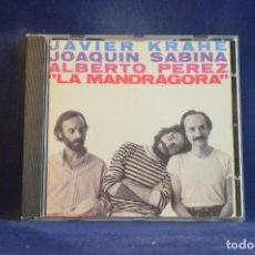 CDs de Música: JAVIER KRAHE, JOAQUÍN SABINA, ALBERTO PÉREZ – LA MANDRÁGORA - CD. Lote 363738805