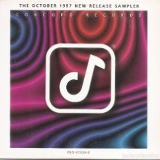 CDs de Música: CONCORD RECORDS - THE OCTOBER 1997 NEW RELEASE SAMPLER (CDSINGLE CARTON PROMO, 9 TEMAS, VER FOTO). Lote 363748360