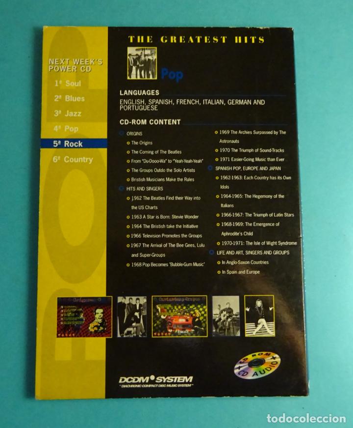 CDs de m&uacute;sica: CD ROM MULTIMEDIA: THE GREATEST HITS POP. POWER CD - Foto 3