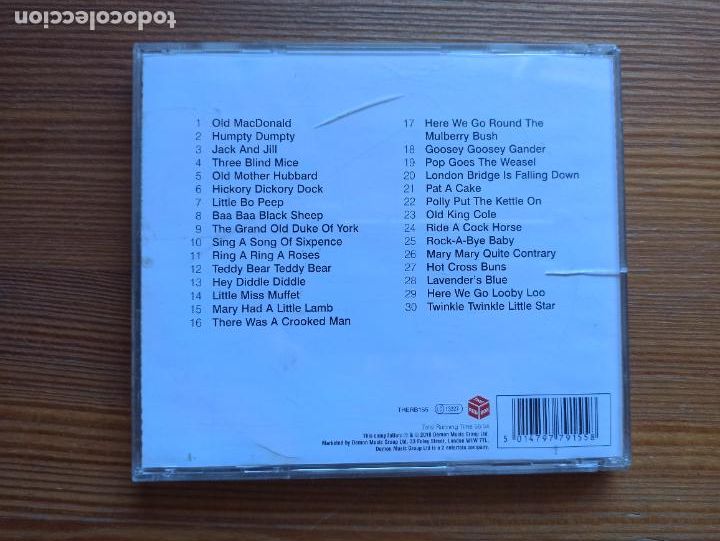 CDs de m&uacute;sica: CD NURSERY RHYMES - THE COLLECTION (012) - Foto 2