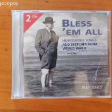 CDs de Música: CD BLESS' EM ALL (2 CD'S) - HUMOUROUS SONGS AND SKETCHES FROM WORLD WAR II (014). Lote 364022011