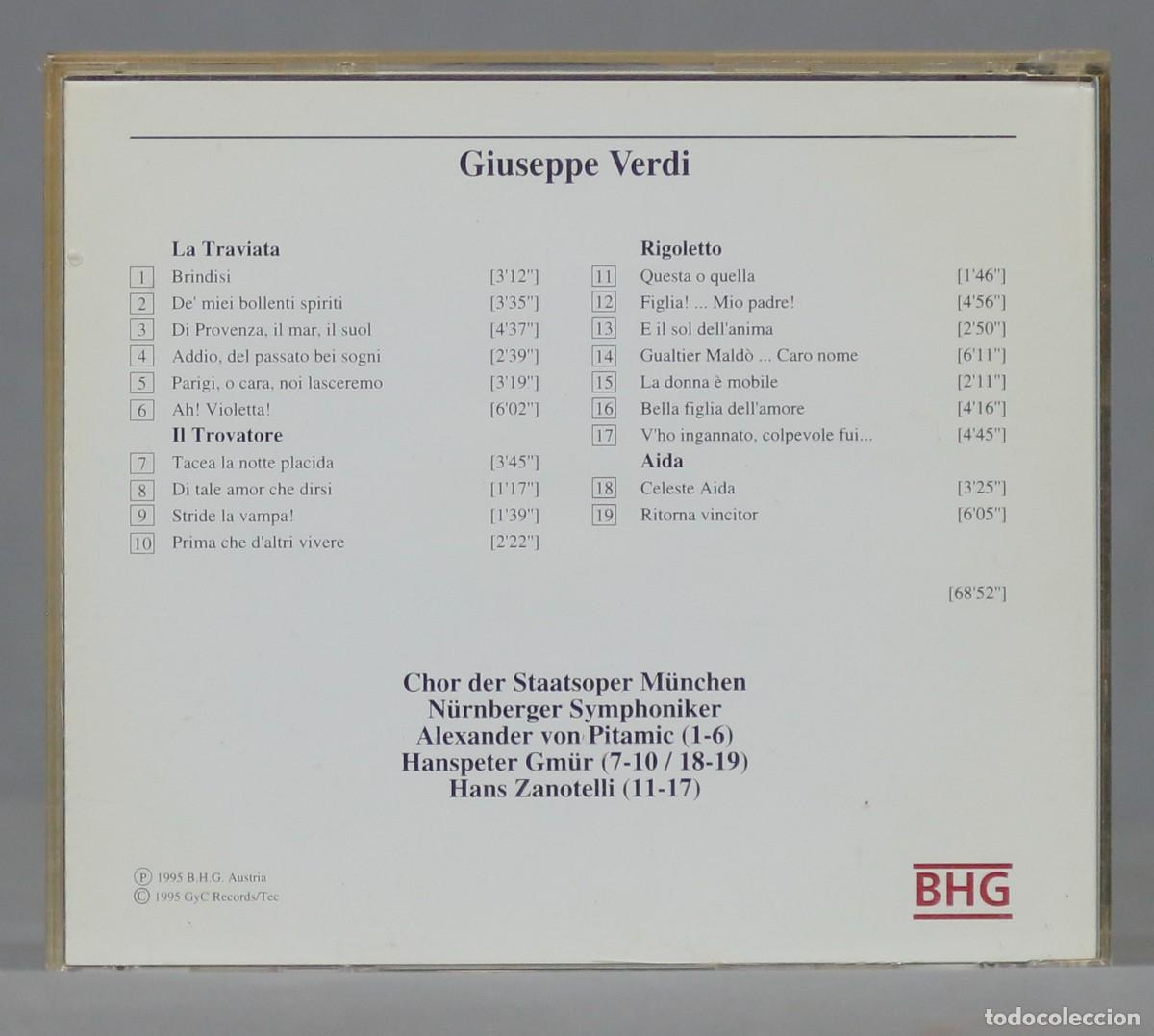 CDs de m&uacute;sica: CD. VERDI. ORBIS - Foto 2