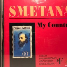 CDs de Música: CD. SMETANA. MY COUNTRY. CZECH PHILHARMONIC ORCHESTRA. KAREL SEJNA.. Lote 364132451
