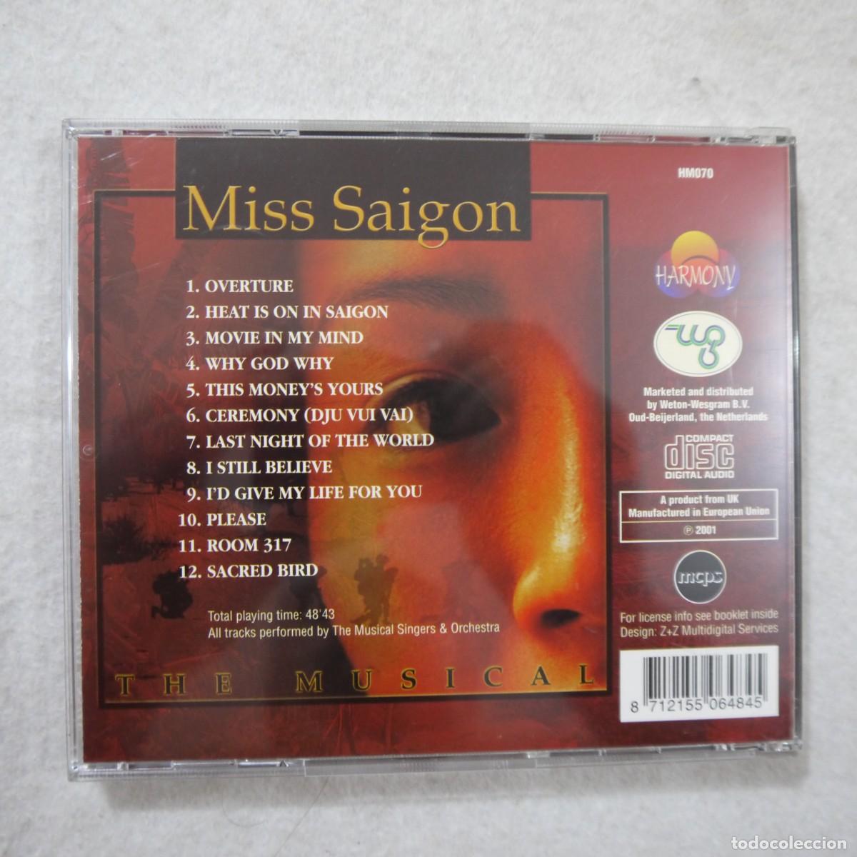 CDs de m&uacute;sica: MISS SAIGON. THE MUSICAL - CD 2001 - Foto 3