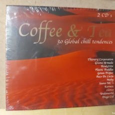 CDs de Música: COFFE & TEA , 30 GLOBAL CHILL TENDENCES, 2CDS (PRECINTADO). Lote 364528691