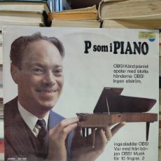 CDs de Música: BENGT HALLBERG, STURE KALLIN, LASSE PETTERSSON – P SOM I PIANO