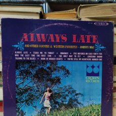 CDs de Música: JOHNNY MAC – ALWAYS LATE AND OTHER COUNTRY AND WESTERN FAVORITES