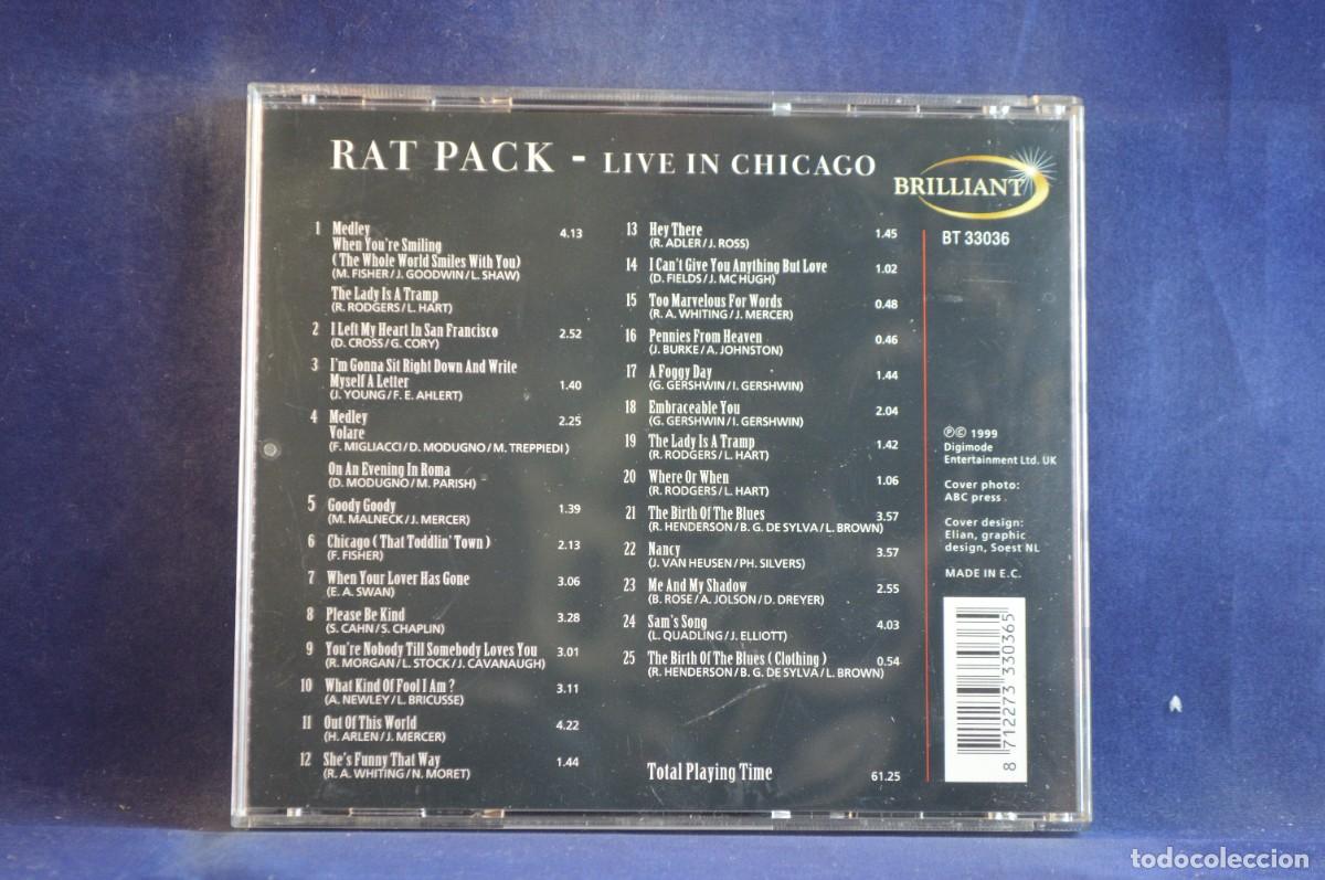 CDs de m&uacute;sica: RAT PACK - RAT PACK LIVE IN CHICAGO - CD - Foto 2