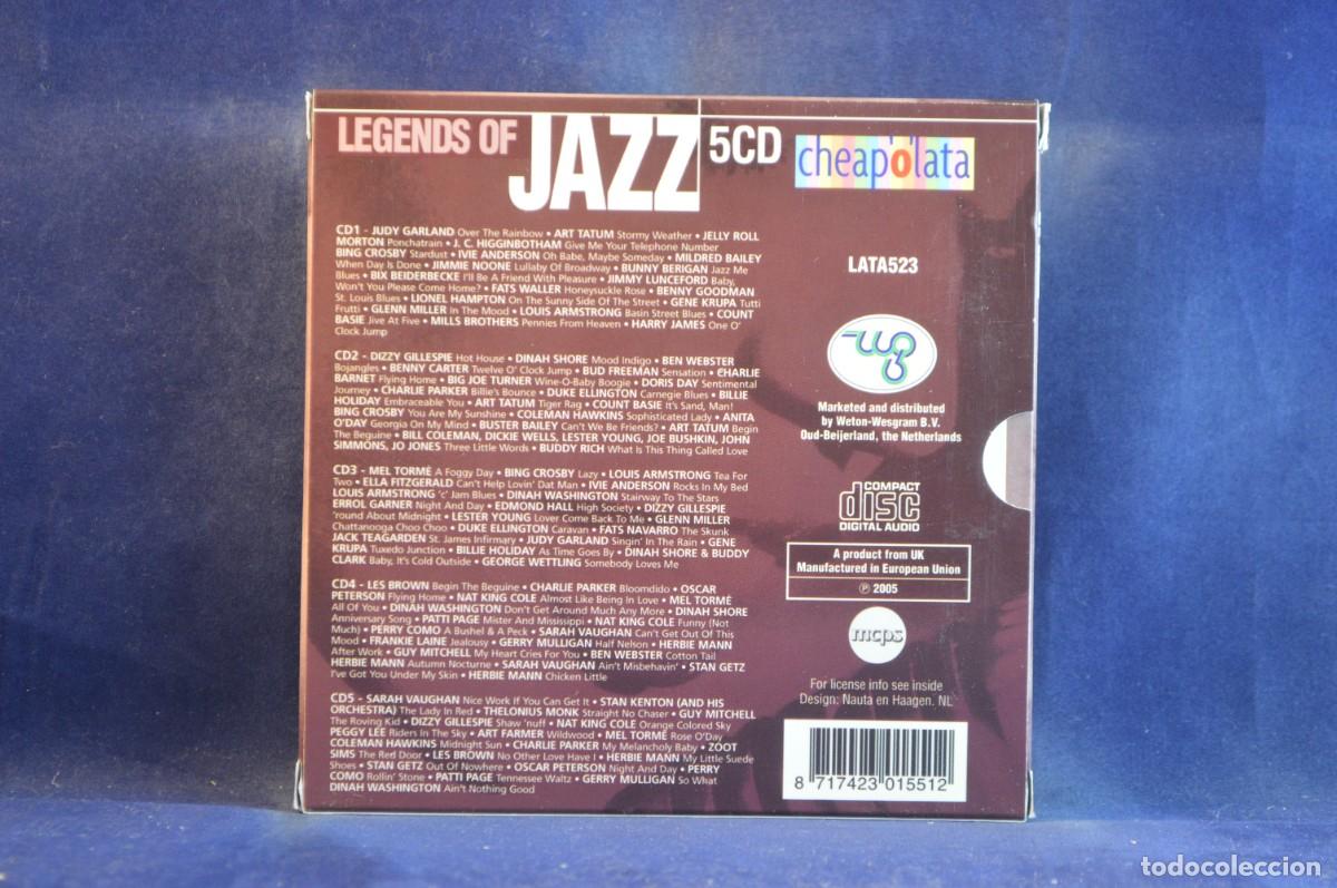 CDs de m&uacute;sica: VARIOUS - LEGENDS OF JAZZ - 5 CD - Foto 2