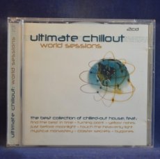CDs de Música: VARIOUS - ULTIMATE CHILLOUT, WORLD CHILLOUT SESSIONS - 2 CD. Lote 364800786