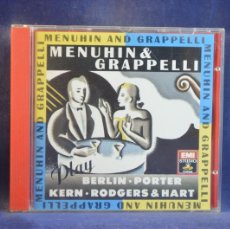 CDs de Música: STÉPHANE G. & YEHUDI M. - MENUHIN & GRAPPELLI PLAY BERLIN, KERN, PORTER AND RODGERS & HART - CD. Lote 364804336