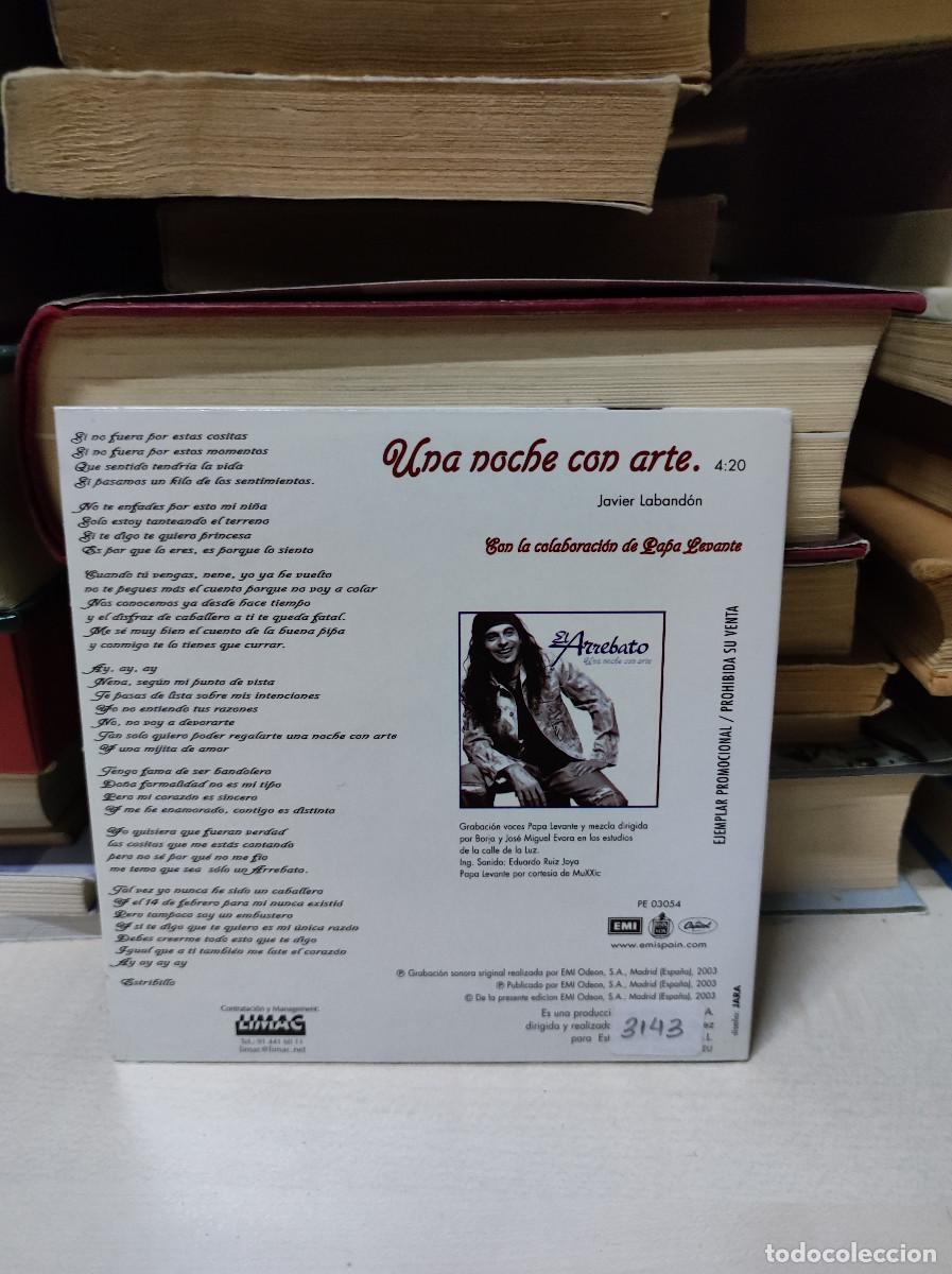 CDs de m&uacute;sica: El Arrebato &ndash; Una Noche Con Arte - Foto 2