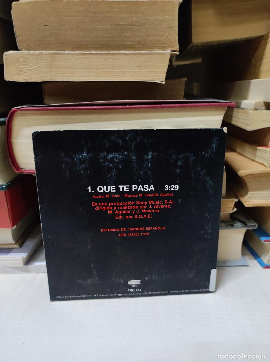 CDs de m&uacute;sica: Manolo Tena &ndash; &iquest;Qu&eacute; Te Pasa? - Foto 2