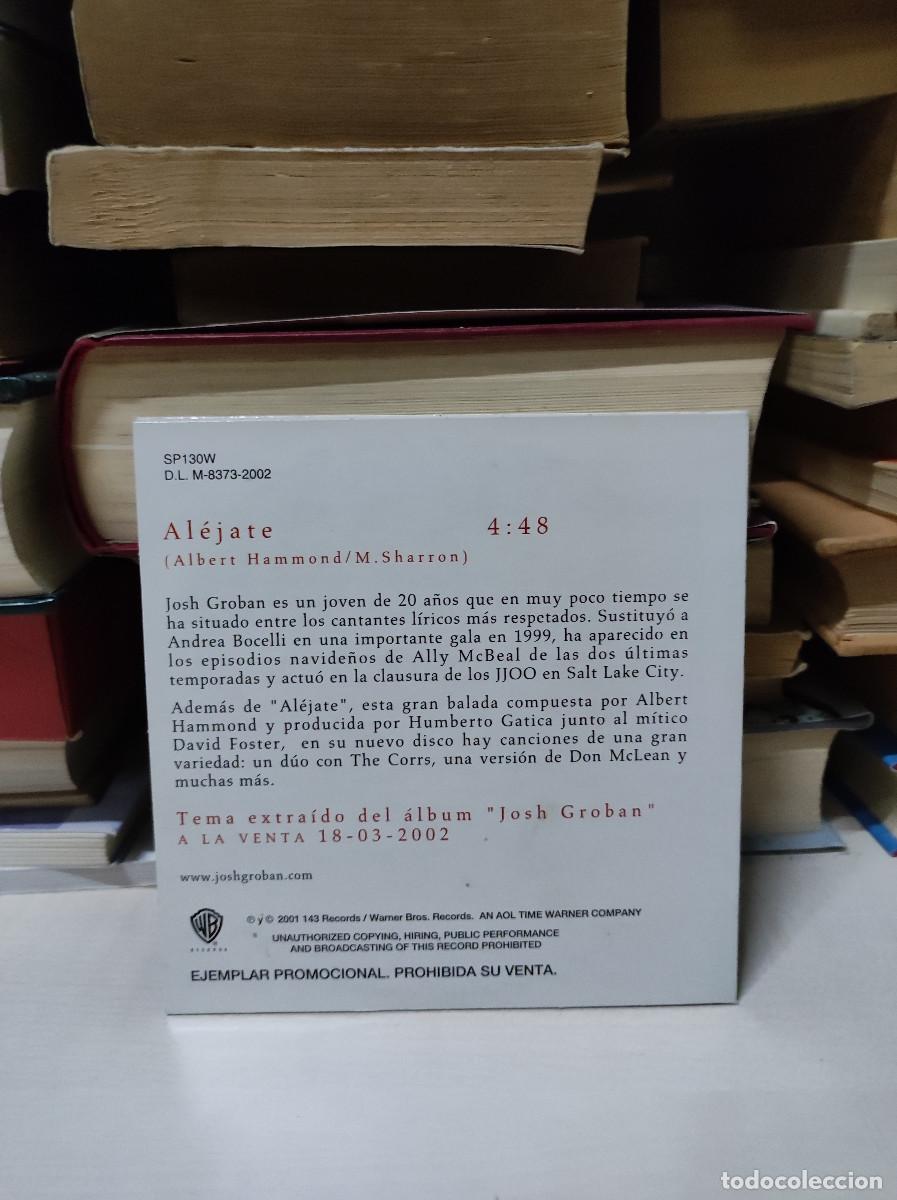 CDs de m&uacute;sica: Josh Groban &ndash; al&eacute;jate - Foto 2