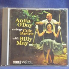 CDs de Música: ANITA O'DAY WITH BILLY MAY - ANITA O'DAY SWINGS COLE PORTER WITH BILLY MAY - CD. Lote 365119156