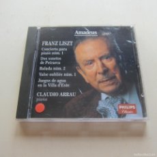 CDs de Música: AMADEUS - FRANZ LISZT. DOS SONETOS DE PETRARCA. BALADA 2 - CLAUDIO ARRAU (PHILIPS) CD. Lote 365152541