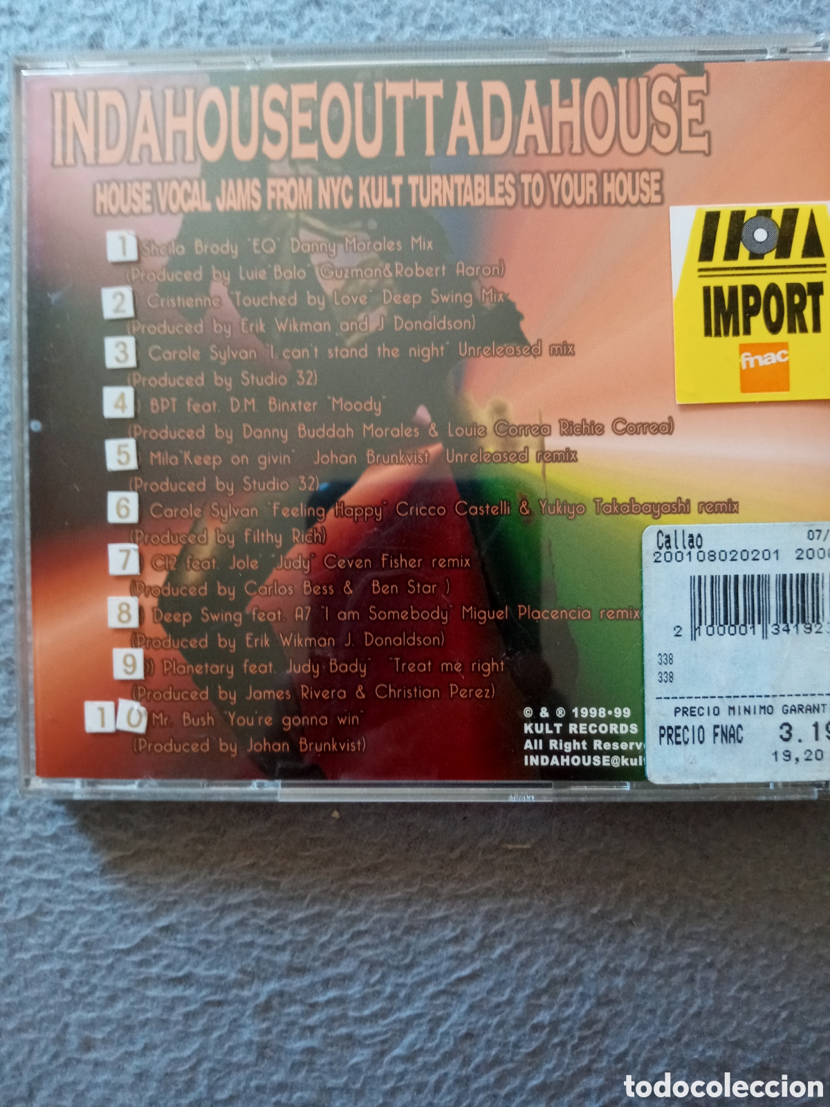 CDs de m&uacute;sica: INDAHOUSEOUTTADAHOUSE. CD - Foto 2