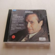 CDs de Música: AMADEUS - JOSÉ CARRERAS. ROMANZAS ESPAÑOLAS. CANCIONES ESPAÑOLAS - ROS MARBA. ZANETTI (ENSAYO) CD. Lote 365154536