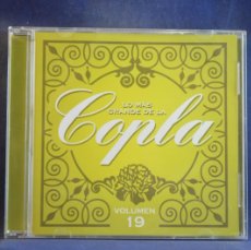 CDs de Música: LO MÁS GRANDE DE LA COPLA - VOLUMEN 19 - CD. Lote 365162971