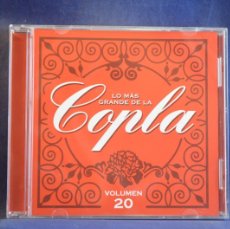 CDs de Música: LO MÁS GRANDE DE LA COPLA - VOLUMEN 20 - CD. Lote 365163316