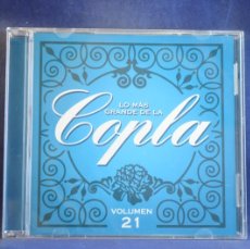 CDs de Música: LO MÁS GRANDE DE LA COPLA - VOLUMEN 21 - CD. Lote 365163686