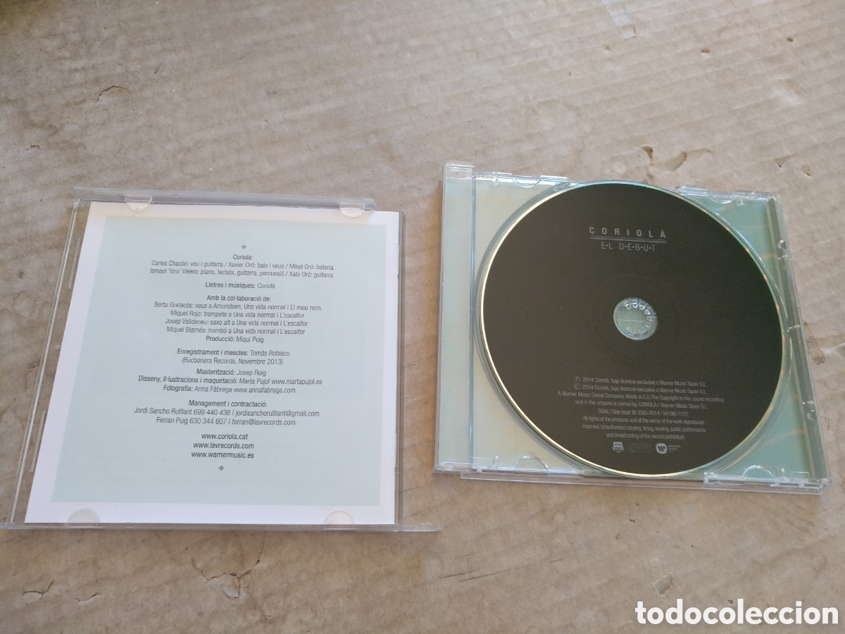 CDs de m&uacute;sica: C07 - CORIOL&Agrave;. EL DEBUT. 2014 - Foto 2
