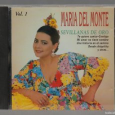 CDs de Música: CD. MARÍA DEL MONTE – SEVILLANAS DE ORO VOL. 1. Lote 365339516