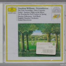 CDs de Música: CD. BARENBOIM – GREENSLEEVES · THE LARK ASCENDING · OBOE CONCERTO. WILLIAMS. PRECINTADO. Lote 365356496