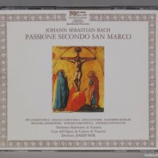 CDs de Música: 2 CD. JOHANN SEBASTIAN BACH – PASSIONE SECONDO SAN MARCO. BOK. Lote 365357966
