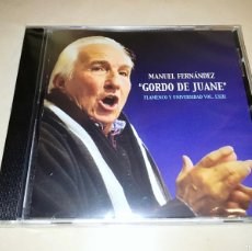 CDs de Música: MANUEL FERNÁNDEZ GORDO DE JUANE-PRECINTADO SIN ABRIR-MUY RARO. Lote 365692281