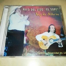 CDs de Música: PACO EL VISO EL SOPI VOZ DE ALBERTO-PRECINTADO SIN ABRIR-MUY RARO. Lote 365700856