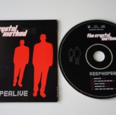 CDs de Música: CRYSTAL METHOD: KEEP HOPE ALIVE. CD SINGLE PROMO UK. 5 REMIXES. Lote 365716491