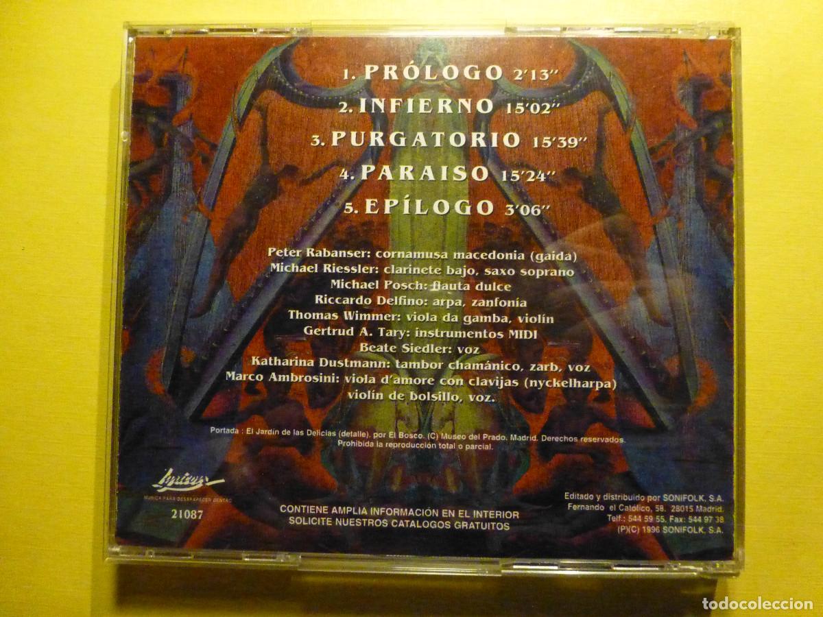 CDs de m&uacute;sica: CD - Compac Disc - Katharco Consort - La Divina Comedia - Marco Ambrosini - Foto 3