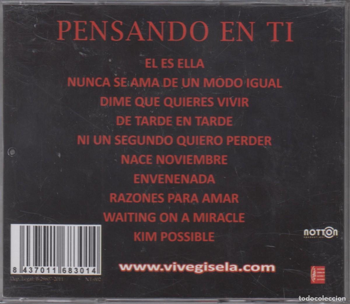 CDs de m&uacute;sica: Gisela cd Pensando en ti 2011 - Foto 2