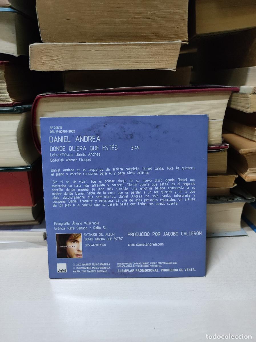 CDs de m&uacute;sica: Daniel Andrea &ndash; Donde Quiera Que Est&eacute;s - Foto 2