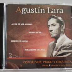 CDs de Música: AGUSTIN LARA, CON SU VOZ, PIANO Y ORQUESTA - 2 CD'S. Lote 365792236