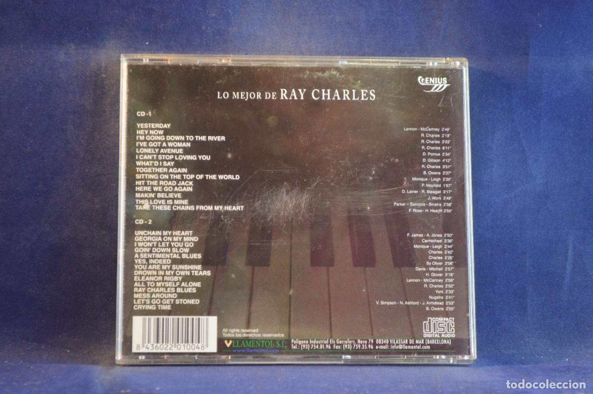 CDs de m&uacute;sica: LO MEJOR DE RAY CHARLES - 2 CD - Foto 2