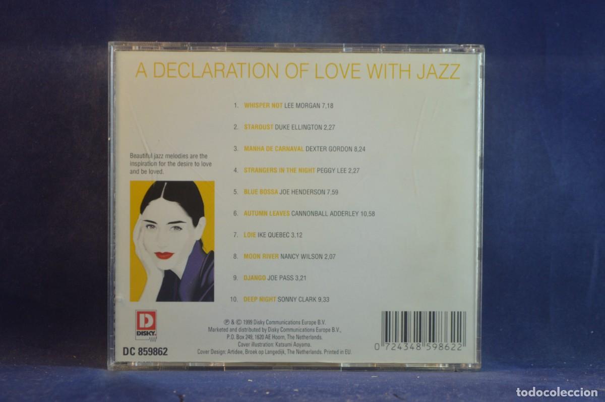 CDs de m&uacute;sica: VARIOUS - A DECLARATION OF LOVE WITH JAZZ - CD - Foto 2
