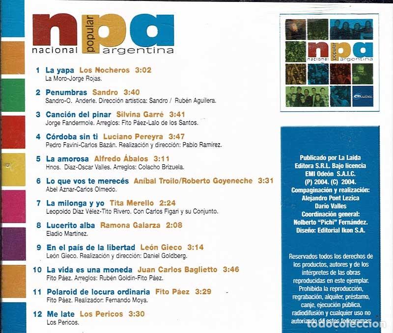 CDs de m&uacute;sica: Nacional Popular Argentina. CD - Foto 2