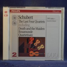 CDs de Música: SCHUBERT: QUARTETTO ITALIANO - THE LAST FOUR QUARTETS - 2 CD. Lote 365888611
