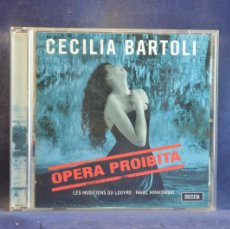 CDs de Música: CECILIA BARTOLI / LES MUSICIENS DU LOUVRE / MARC MINKOWSKI - OPERA PROIBITA - CD. Lote 365889926