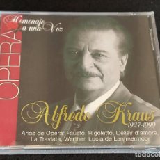 CDs de Música: ALFREDO KRAUS 1927-1999 / HOMENAJE A UNA VOZ / ARIAS DE ÓPERA / 9 TEMAS / PRECINTADO.. Lote 365891146