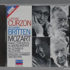 CDs de Música: CD. BRITTEN – PIANO CONCERTOS NO.20 K.466 & NO.27 K.595. CURZON. Lote 365908421
