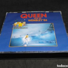 CDs de Música: QUEEN - LIVE AT WEMBLEY 86 - CD DOBLE - INCLUYE EL LIBRETO - 1992 - DISCOS VERIFICADOS - WEMBLEY'86. Lote 365917416