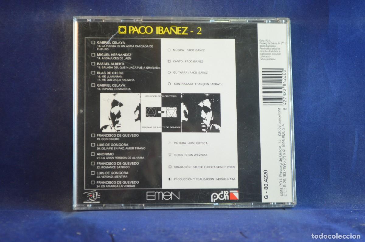 CDs de m&uacute;sica: PACO IBA&Ntilde;EZ - PACO IBA&Ntilde;EZ - 2 - CD - Foto 2