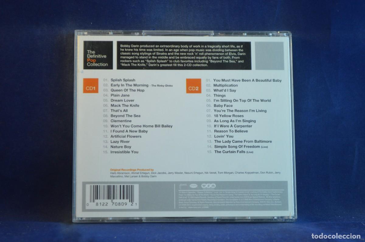 CDs de m&uacute;sica: BOBBY DARIN - THE DEFINITIVE POP COLLECTION - 2 CD - Foto 2