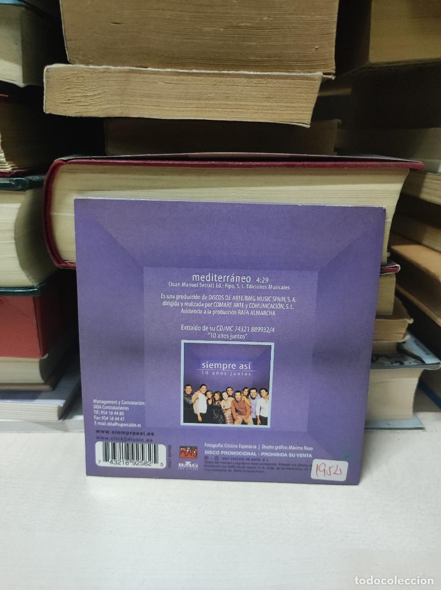 CDs de m&uacute;sica: Siempre As&iacute; &ndash; Mediterr&aacute;neo - Foto 2