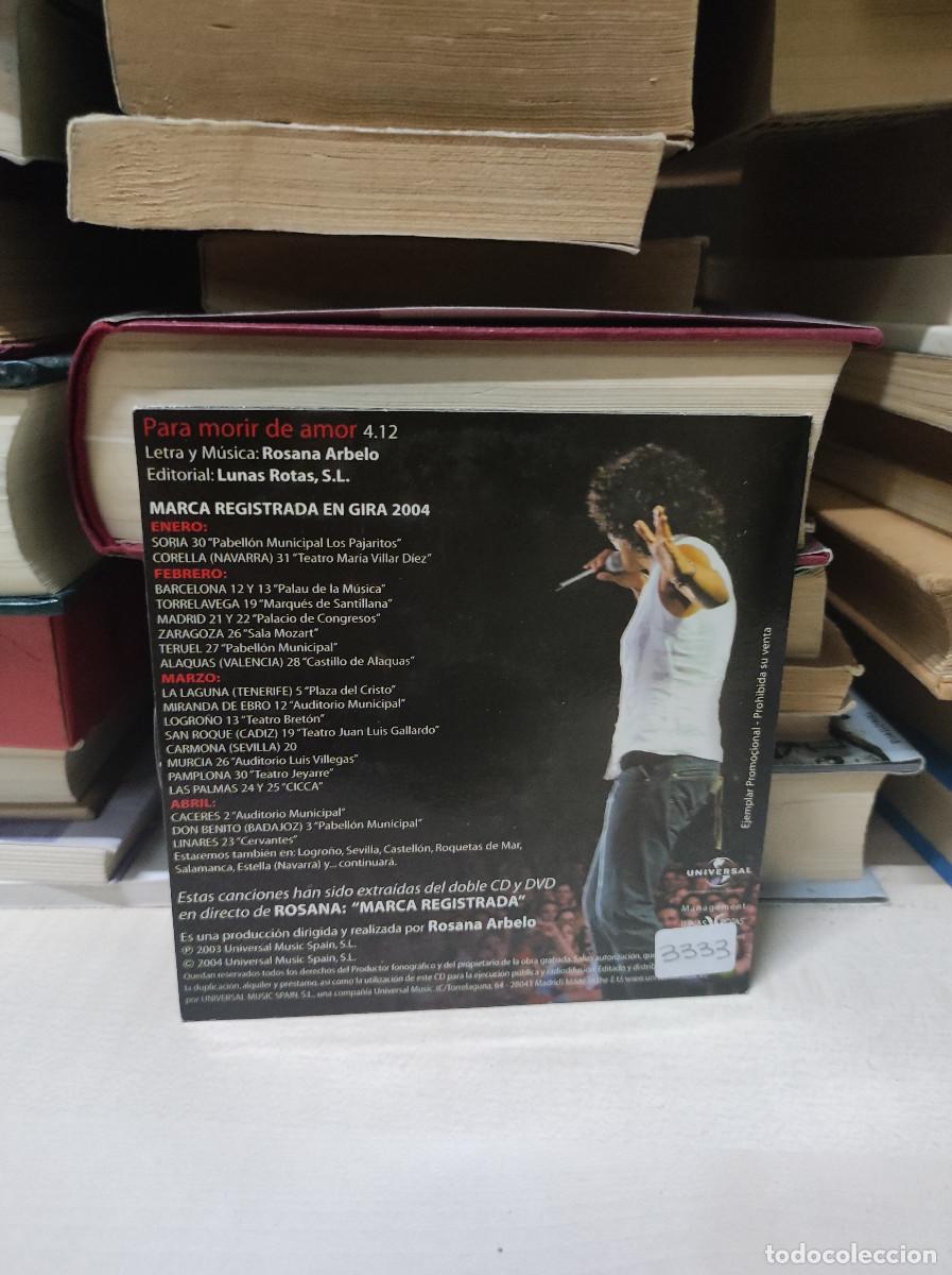 CDs de m&uacute;sica: Rosana &ndash; Para Morir De Amor - Foto 2